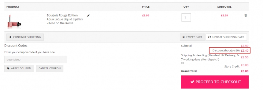 4折!Bourjois 妙巴黎 Aqua Laque水润唇釉