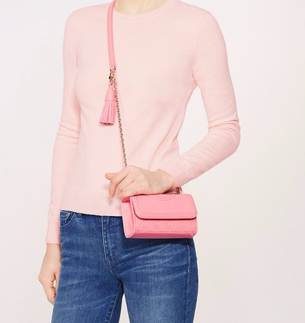 断货王好价！Tory Burch 汤丽柏琦 FLEMING 女士迷你链条包