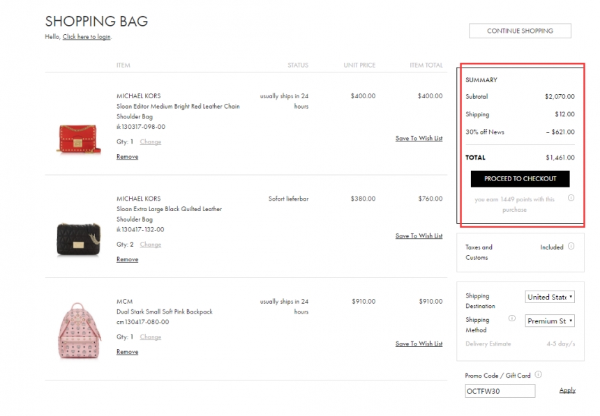 Forzieri.US 官网 ： 精选 MCM、Michael Kors、Marc Jacobs 等大牌美包