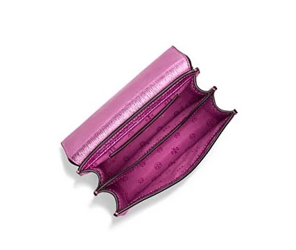 买到就是赚到！Tory Burch 汤丽柏琦 CRINKLE METALLIC MINI 金属紫风琴包