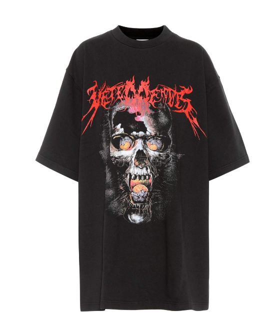 中国有嘻哈 吴亦凡同款 Vetements 印花纯棉T恤
