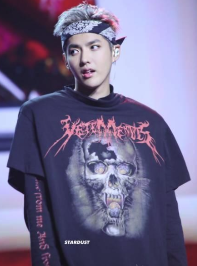 中国有嘻哈 吴亦凡同款 Vetements 印花纯棉T恤