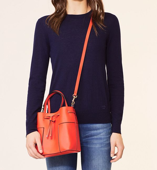 Tory Burch 汤丽柏琦  BLOCK-T 小号*水桶包