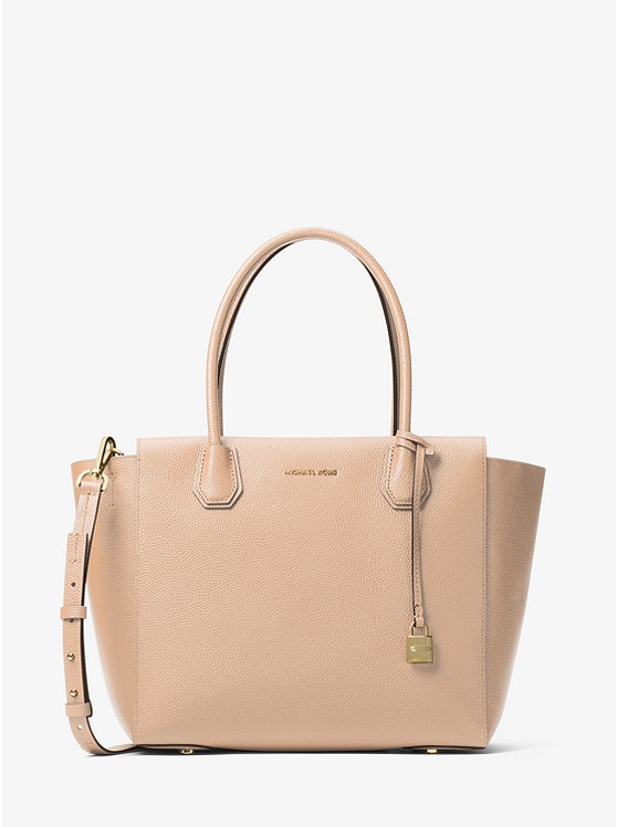 补货！Michael Kors 大号 Mercer 全粒面荔枝纹皮托特包