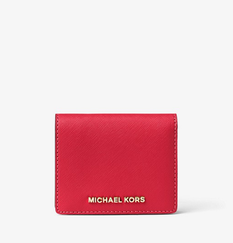 MICHAEL Michael Kors Jet Set Tr*el 十字纹牛皮短钱夹 2色选