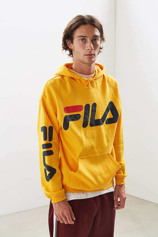 UO 独家发售！Fila 斐乐 Script 男女同款 字母连帽卫衣