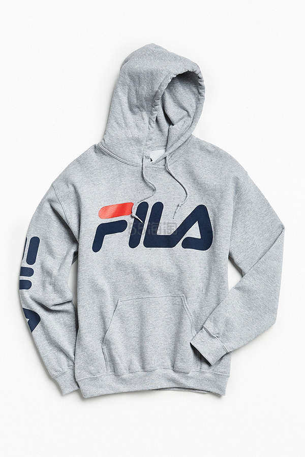 UO 独家发售！Fila 斐乐 Script 男女同款 字母连帽卫衣