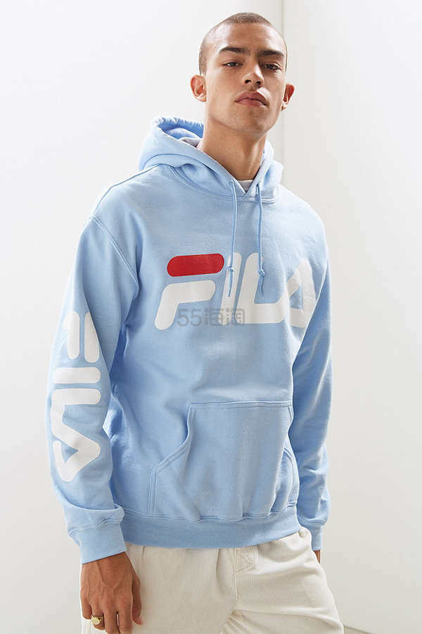 UO 独家发售！Fila 斐乐 Script 男女同款 字母连帽卫衣
