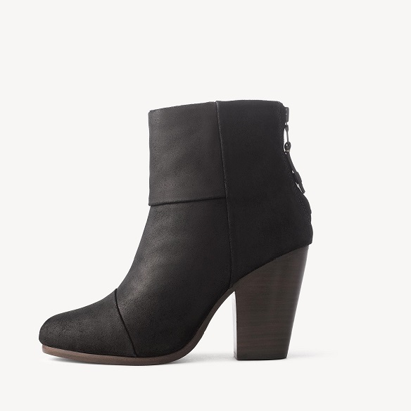 【霉霉同款】Rag & Bone Newbury 经典时尚裸靴 黑色