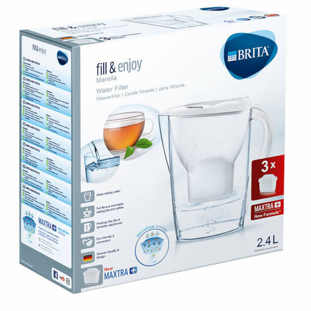 【55专享】Brita 碧然德 2.4L滤水壶+3个滤芯