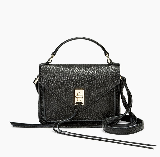 限时高返！Rebecca Minkoff 瑞贝卡 MINI DARREN 迷你款荔枝纹*邮差包