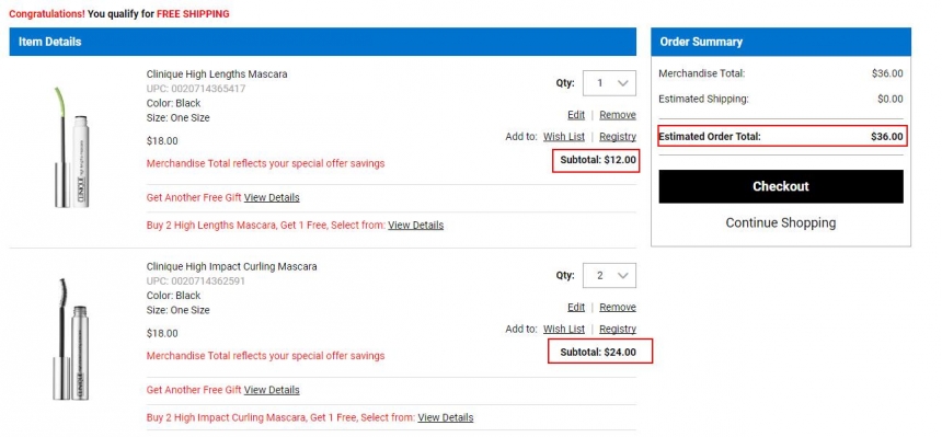 BELK： Clinique 倩碧 睫毛膏