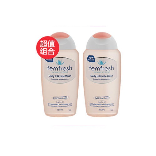 【免邮套装】Femfresh *护理洗液 250mL*2瓶 