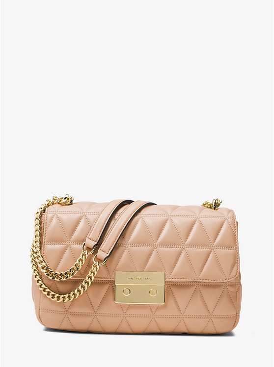 MICHAEL Michael Kors 小香风 Sloan 大号裸色链条包