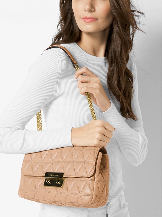 MICHAEL Michael Kors 小香风 Sloan 大号裸色链条包