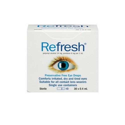 【免邮】Refresh 抗疲劳滴眼液 0.4ml*30支 