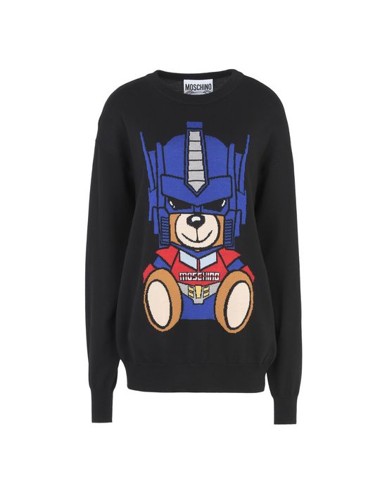 【刘雯同款】Moschino 百变小熊机器人针织衫毛衣