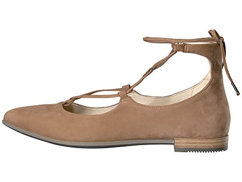 ECCO Shape Tie Up Ballerina 女款经典驼色绑带平底鞋
