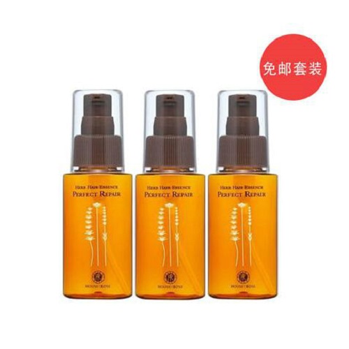 直邮免运费！！【松屋百货】HOUSE OF ROSE 免洗草本护发保湿精华液 60ml*3瓶