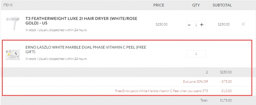 7折+赠礼！T3 羽量轻型Luxe 2i 负离子吹风机 白色+玫瑰金配色