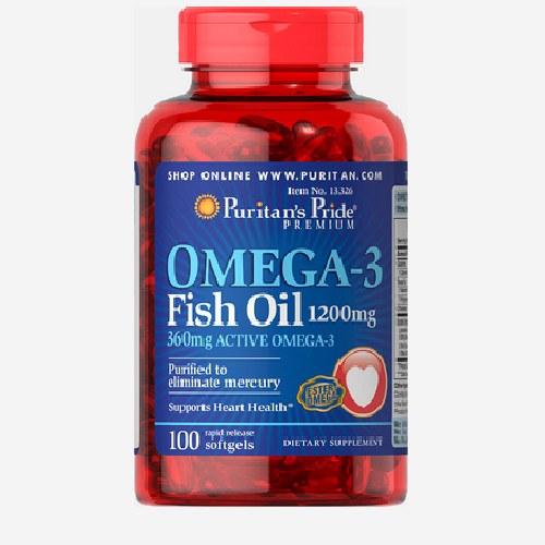 原价.49/瓶 Puritan's Pride 普丽普莱 Omega-3深海*油  1200mg*100粒/瓶 5件 