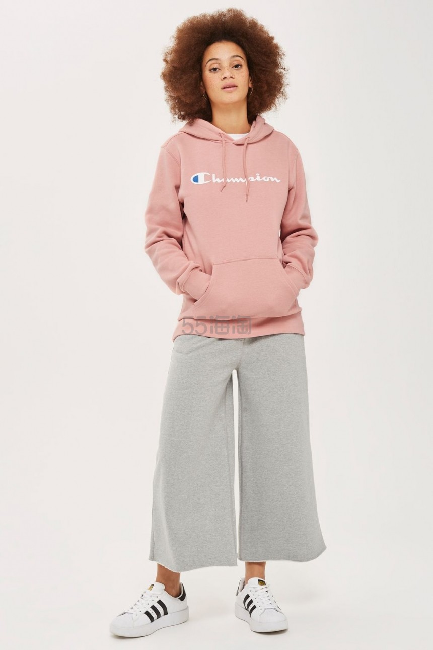 Champion 冠军 Logo Hoodie 女士豆沙色连帽卫衣
