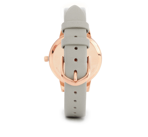 【热卖！免费直邮中国】Oliver Burton 人见人爱的灰色玫瑰金小蜜蜂腕表