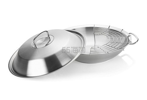 【中亚Prime会员】Fissler 菲仕乐 Original-Profi 雅格系列 不锈钢平底炒锅 35cm