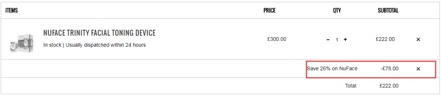 lookfanstic：NUFACE 微电流家用美容*仪