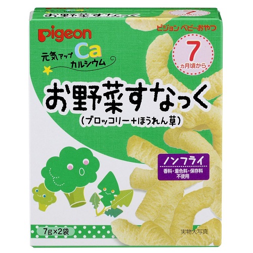 【日本亚马逊】Pigeon 贝亲 菠菜西兰花高钙小米条