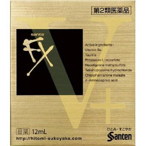 免邮！【多庆屋中文网双十一狂欢盛典】参天制* Fx 清凉维生素滴眼液 12ml