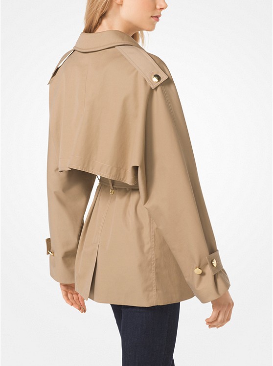 MICHAEL Michael Kors Sateen Trench 女士束腰短款风衣