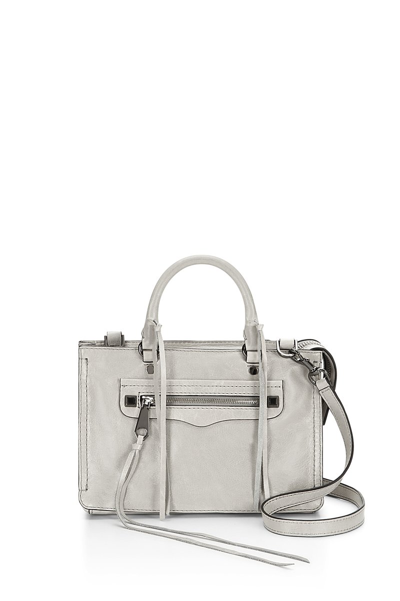 抢到就是赚到！Rebecca Minkoff 瑞贝卡 MICRO REGAN 大象灰托特包