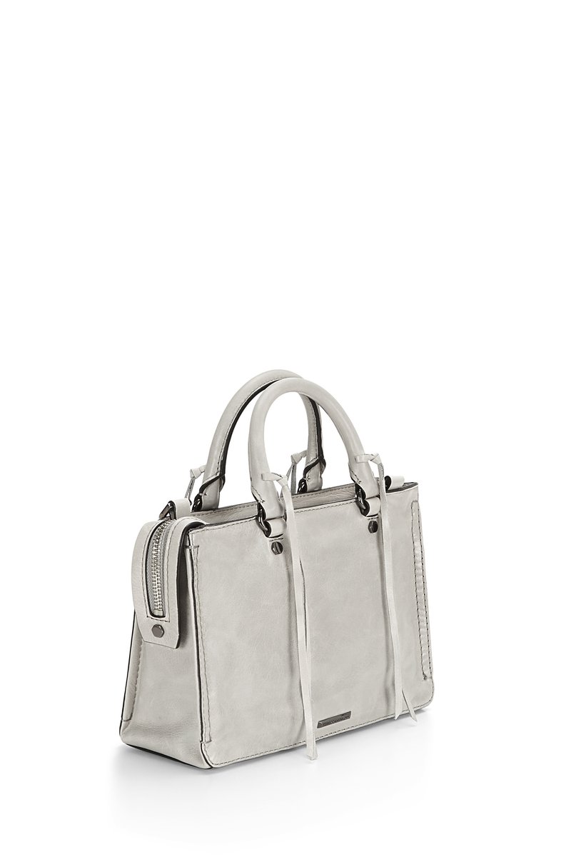 抢到就是赚到！Rebecca Minkoff 瑞贝卡 MICRO REGAN 大象灰托特包