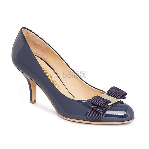 【小码福利】Salvatore Ferra* 菲拉格慕 Carla 漆皮蝴蝶结高跟鞋