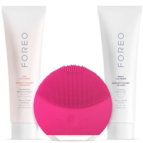 【限时高返】一套免邮！价值£157！FOREO LUNA mini 2代 硅胶声波洁面仪套装