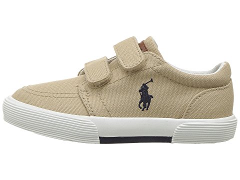 Polo Ralph Lauren Kids Faxon II EZ 浅棕色儿童运动鞋