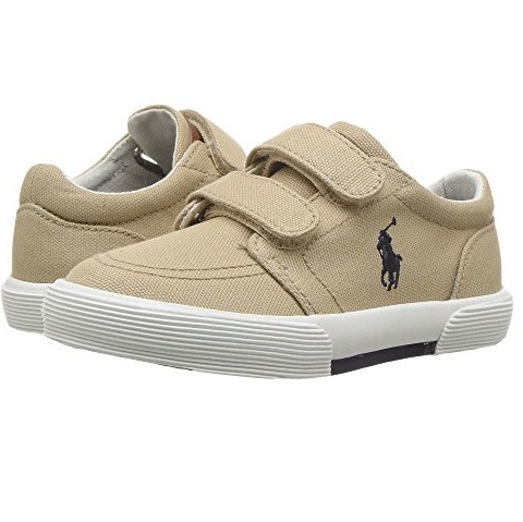 Polo Ralph Lauren Kids Faxon II EZ 浅棕色儿童运动鞋