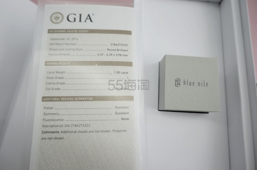 【5姐晒单】一生的承诺！Blue Nile 奢华一克拉钻戒