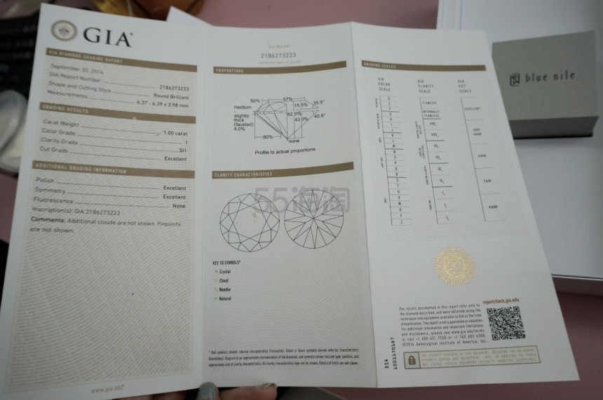 【5姐晒单】一生的承诺！Blue Nile 奢华一克拉钻戒