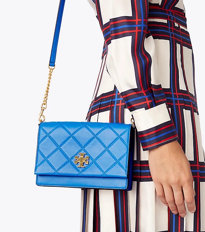 新低价！Tory Burch 汤丽柏琦 GEORGIA 菱格纹*迷你链条包 3色选