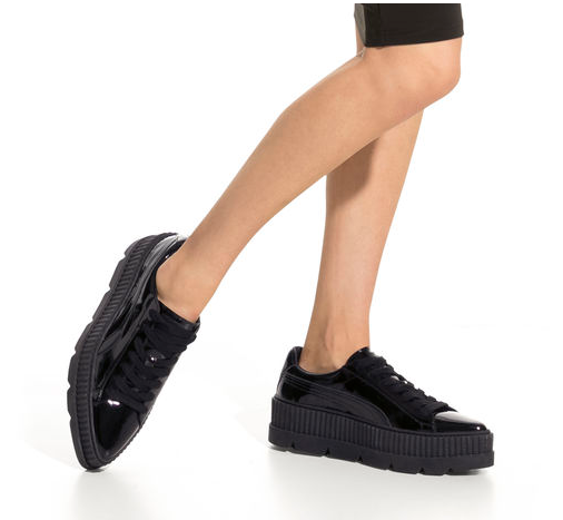 最新款尖头也有3折！Rihanna x Puma Fenty 蕾哈娜合作尖头漆皮厚底鞋 两色可选