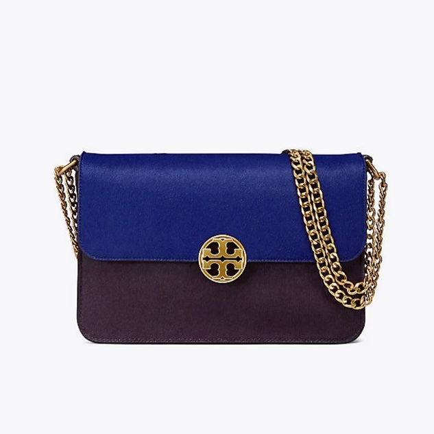 手慢无 黑色星期五！Tory Burch 汤丽柏琦 CHELSEA 名媛范 拼接色单肩包