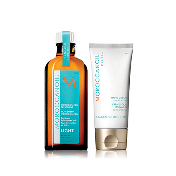 直降！Moroccanoil 摩洛哥油护发精油清爽版125ml+护手霜75ml 套装