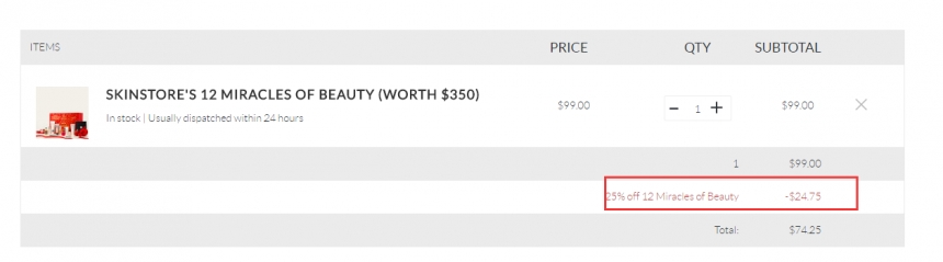 【黑色星期五】7.5折！SkinStore 圣诞限量美妆日历礼盒