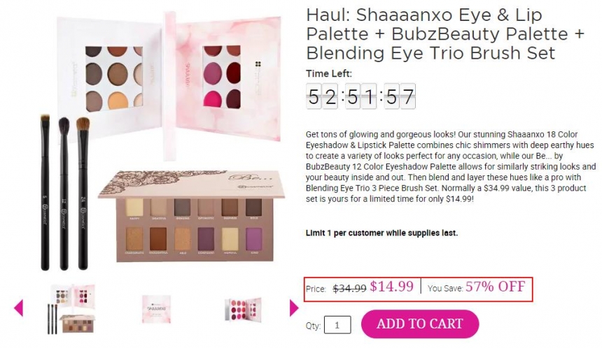 【黑色星期五】BH Cosmetics：精选眼影、化妆刷、修容等 美妆产品