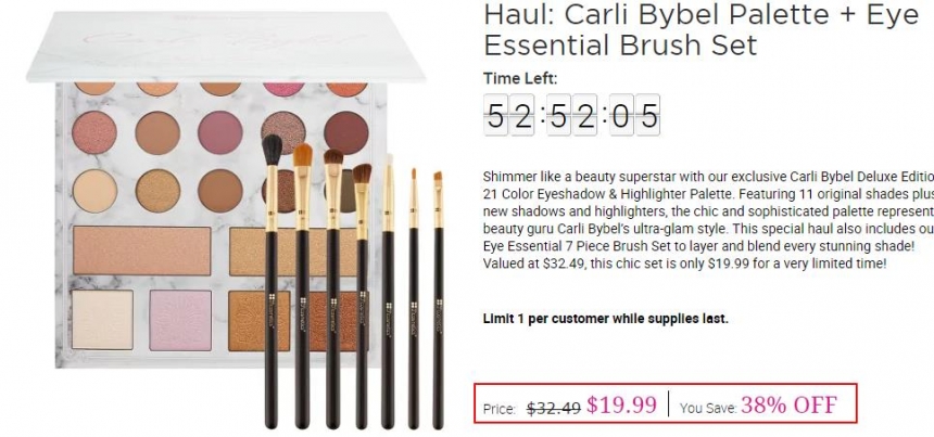【黑色星期五】BH Cosmetics：精选眼影、化妆刷、修容等 美妆产品