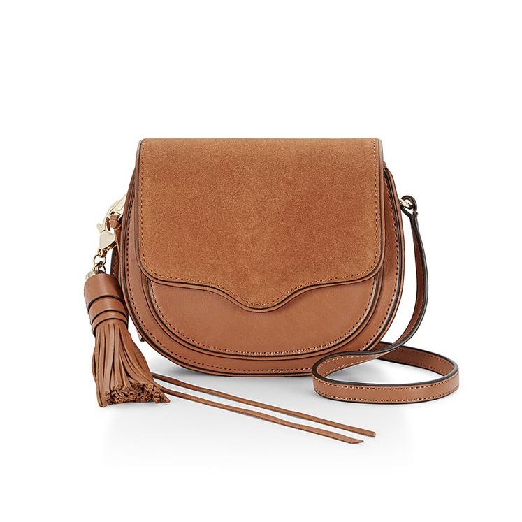 【黑色星期五！】Rebecca Minkoff MINI SUKI CROSSBODY 麂皮拼接斜挎包