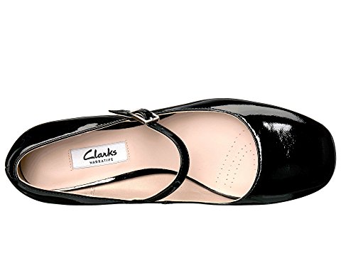 Clarks Chinaberry Pop 女款漆皮玛丽珍粗跟鞋