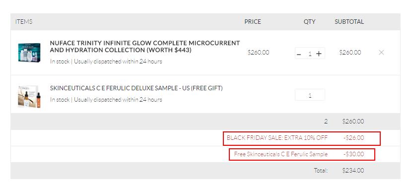 【黑色星期五】SkinStore：NuFACE 米兰达可儿同款 微电流美容仪